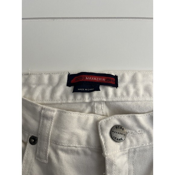 BCBG Maxazria Mid Rise Bootcut White Jeans‎ SZ 30x33 - Picture 5 of 6